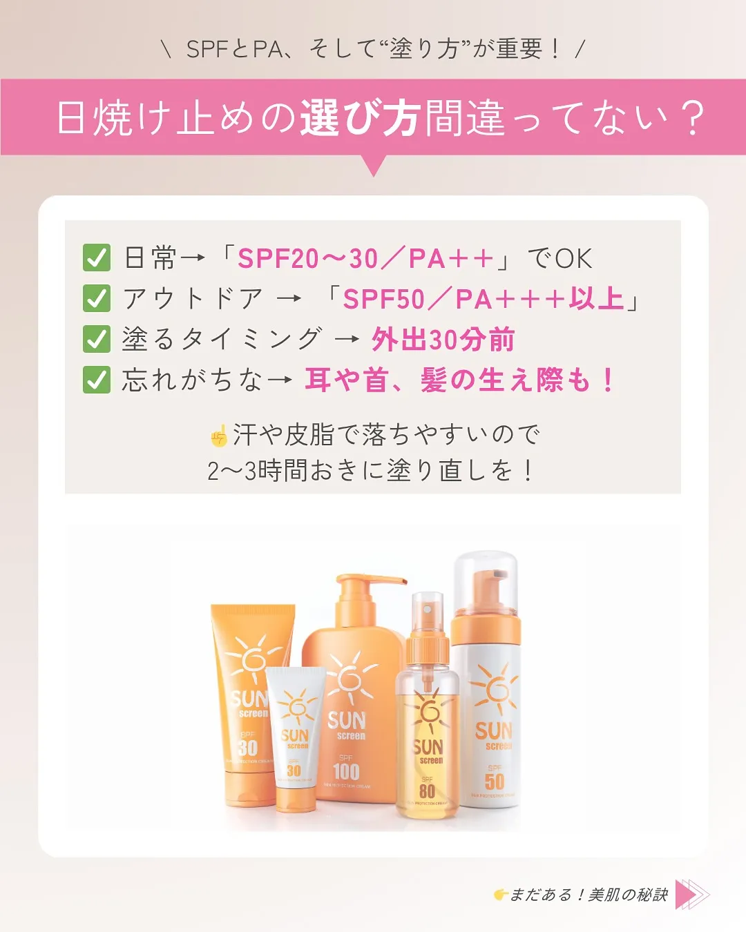 今こそ始めたいUV&美肌ケア🌿