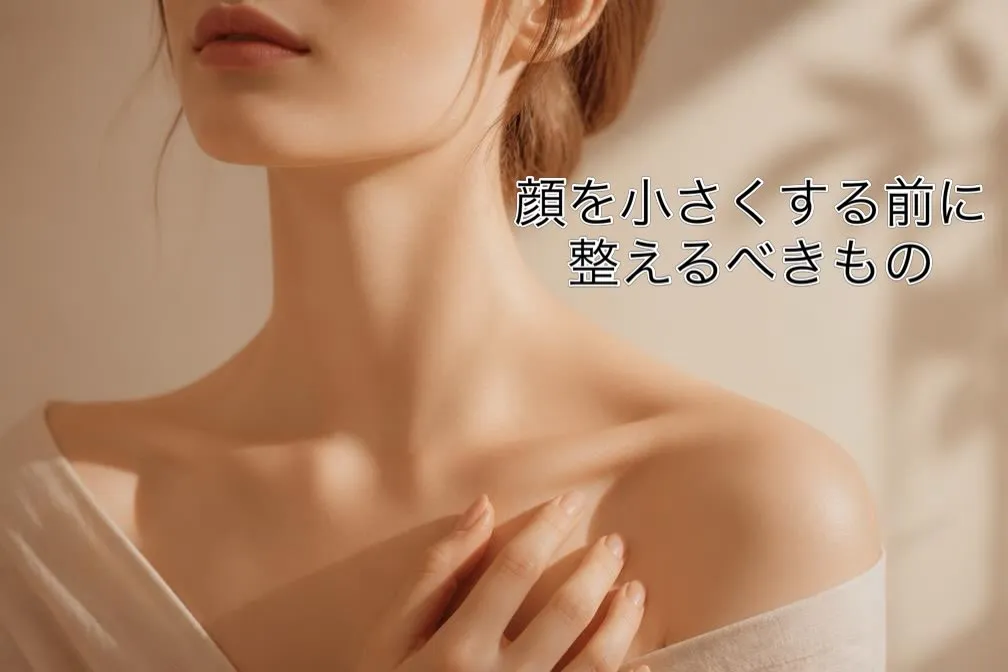 顔を小さくする前に、整えるべきもの。